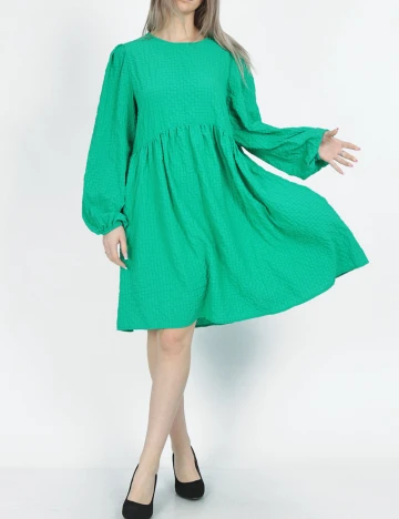 Rochie scurta Pieces, verde Verde