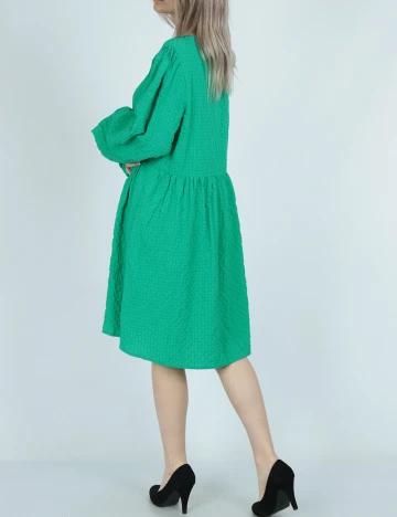 Rochie scurta Pieces, verde Verde