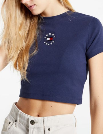 Top Tommy Jeans, bleumarin