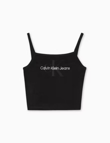 Top Calvin Klein Jeans, negru