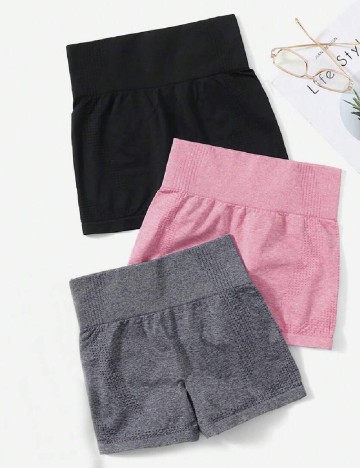 Set Pantaloni scurti 3 perechi SHEIN, mix culori