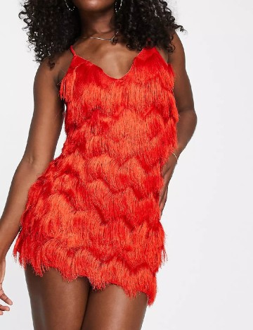 Rochie scurta Miss Selfridge, rosu