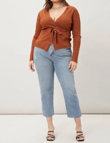 Cardigan plus size MOTF, maro Maro