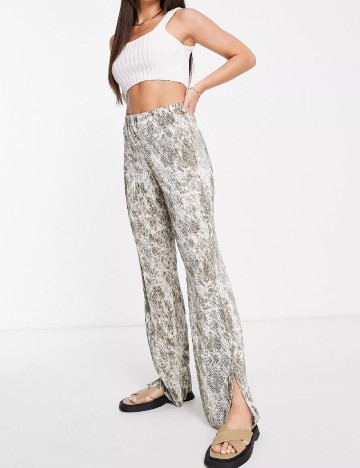 Pantaloni Top Shop, gri
