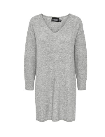 Rochie scurta Pieces Plus Size, gri