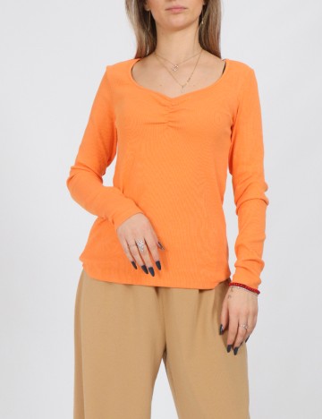 Bluza Pieces, portocaliu