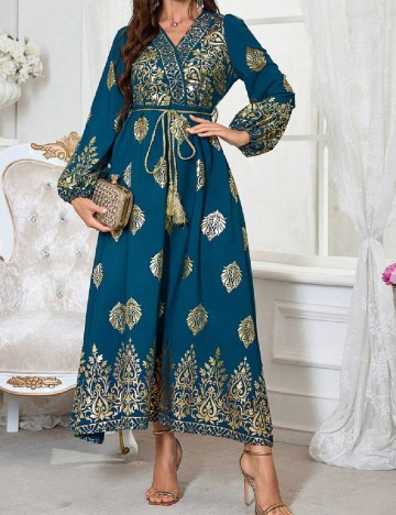 Rochie lunga SHEIN, turcoaz