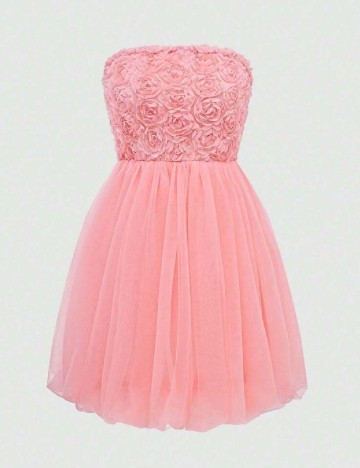 Rochie scurta SHEIN, roz