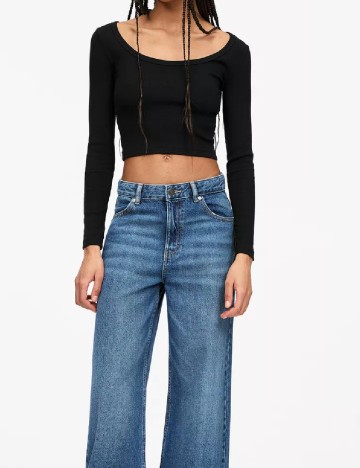 Top Pull&Bear, negru