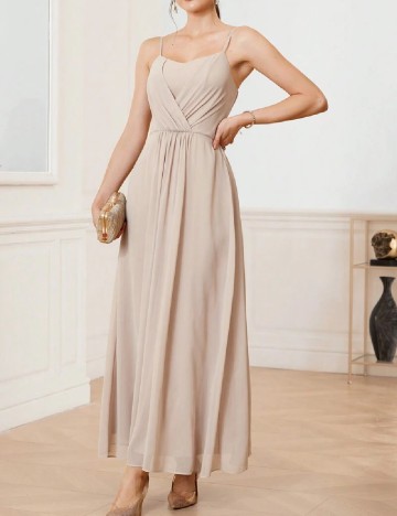 Rochie lunga SHEIN, crem