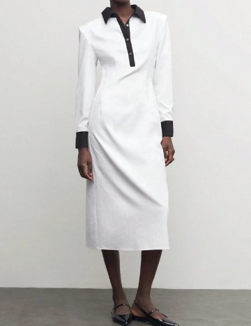 Rochie medie SHEIN, alb