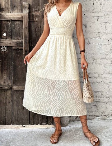 Rochie medie SHEIN, crem