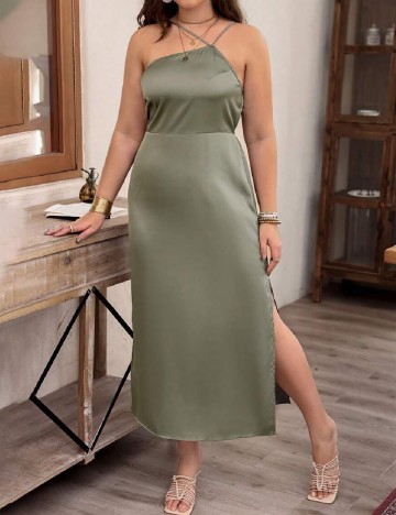 Rochie lunga SHEIN CURVE, verde