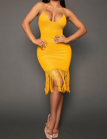 Rochie scurta SHEIN, galben