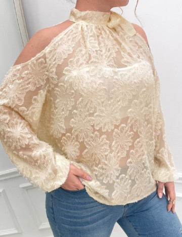 Bluza SHEIN CURVE, crem