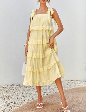 Rochie medie SHEIN, galben