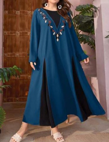 Rochie lunga SHEIN CURVE, albastru