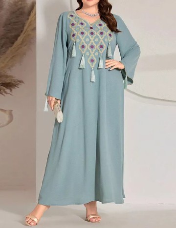 Rochie lunga SHEIN CURVE, albastru