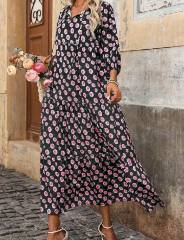 Rochie lunga SHEIN, floral print