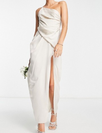 Rochie lunga ASOS, ecru