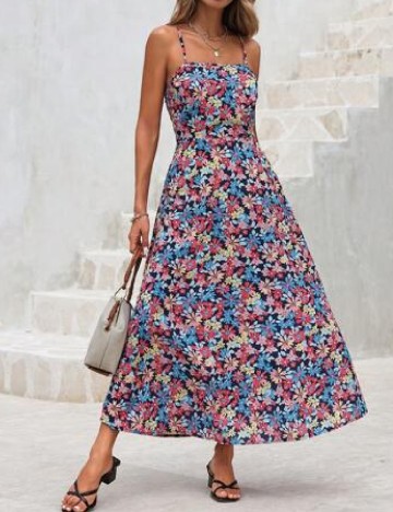 Rochie lunga SHEIN, floral print