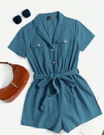 Salopeta SHEIN, albastru