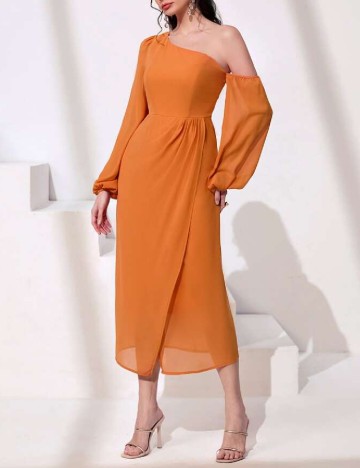Rochie medie SHEIN, portocaliu