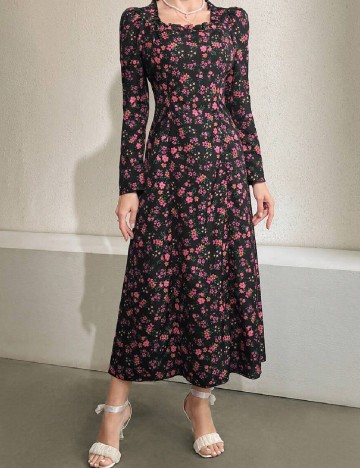 Rochie medie SHEIN, floral print