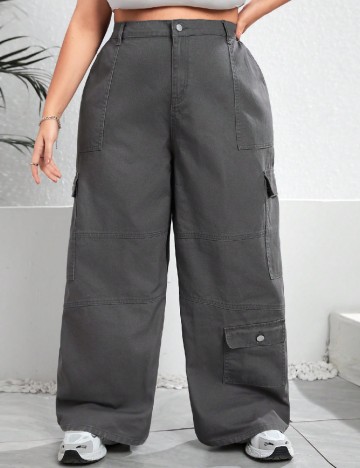 Blugi SHEIN CURVE, gri