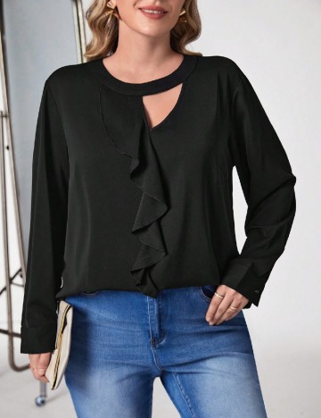 Bluza SHEIN CURVE, negru