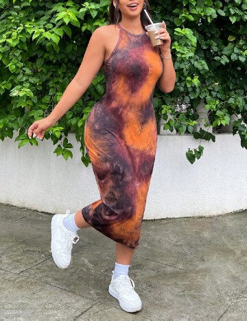 Rochie medie SHEIN CURVE, mix culori