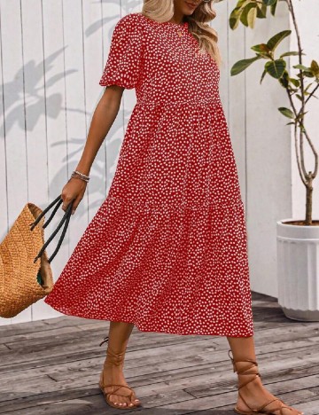 Rochie medie SHEIN, rosu