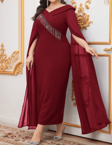 Rochie lunga SHEIN CURVE, rosu