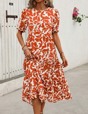 Rochie medie SHEIN, portocaliu