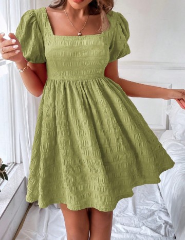 Rochie scurta SHEIN, verde