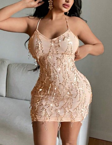 Rochie scurta SHEIN, crem