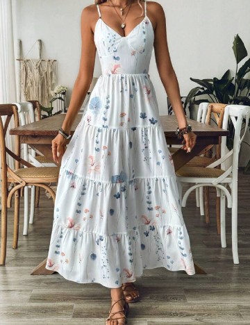 Rochie lunga SHEIN CURVE, alb