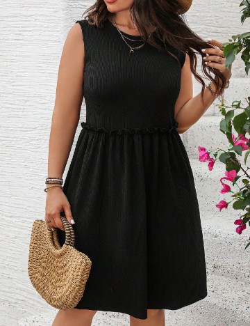 Rochie scurta SHEIN CURVE, negru