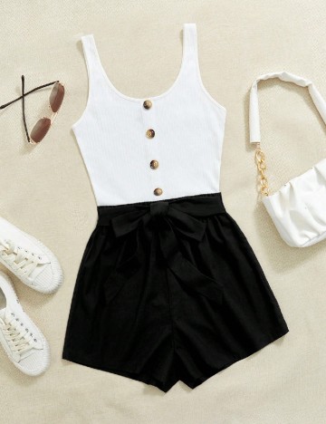 Salopeta SHEIN, negru