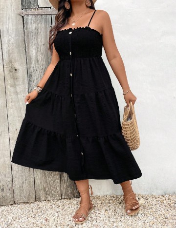 Rochie lunga SHEIN CURVE, negru