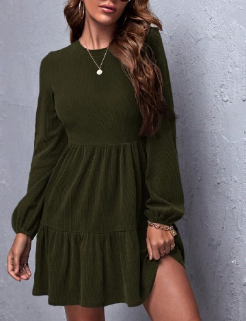Rochie scurta SHEIN, verde