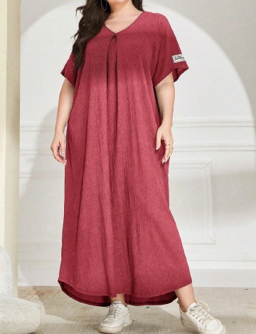 Rochie lunga SHEIN CURVE, roz