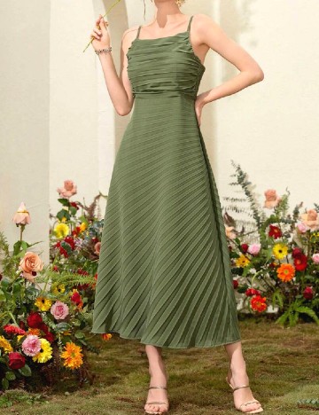 Rochie medie SHEIN, verde