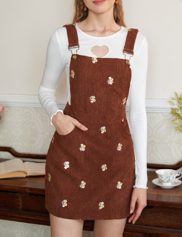 Rochie scurta SHEIN, maro