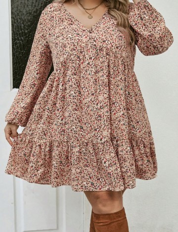 Rochie scurta SHEIN CURVE, crem