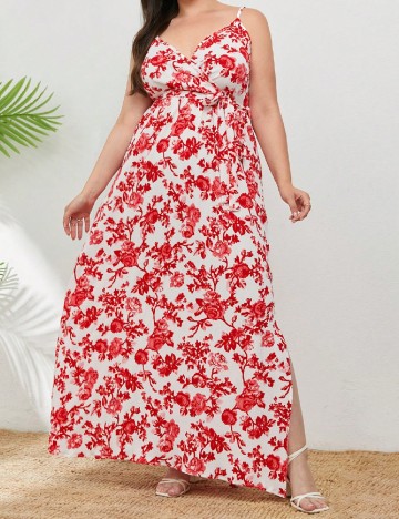 Rochie lunga SHEIN CURVE, rosu