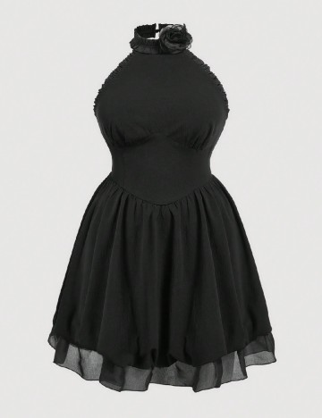 Rochie scurta SHEIN CURVE, negru