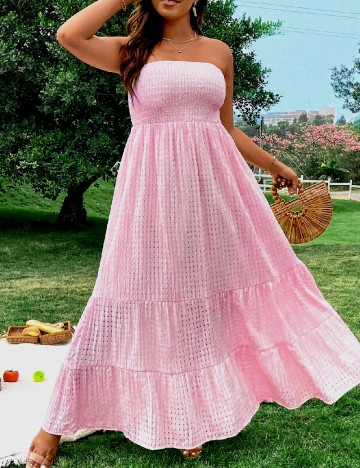 Rochie lunga SHEIN CURVE, roz