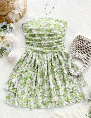 Rochie scurta SHEIN, verde