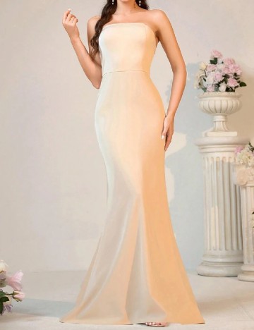 Rochie lunga SHEIN, crem